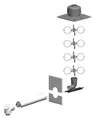 ATEC Abgastechnologie PP-Rohr ATEC Schornstein Schacht-Set DN60/100-DN80 0580, DN60/100-DN80