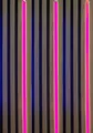LED Leuchte Pink Kunststoffschiene-schwarz 3x50cm + Netzteil #3452