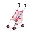 BABY born Puppenwagen Pink mit Tasche & 3-Punkt-Gurt faltbar