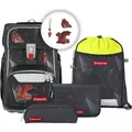 Step by Step Schulranzen-Set GIANT, 5-teilig - Dunkelgrau