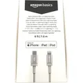 Amazon Basics Usb C Auf Kabel Nylon Mfi Einfaches Laden Und Synchronisieren Für Apple Geräte Schnelles Angebot