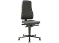 bimos Arbeitsdrehstuhl All-in-One, mit Rollen, PU-Schaum, schwarz