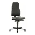 bimos Arbeitsstuhl All-In-One Highline mit Rollen und PU-Schaum schwarz Sitzhöhe