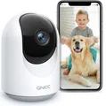 GNCC P1 WLAN Überwachungskamera Innen mit APP, 360°, 1080P, Nachtsicht, Bewegungsverfolgung, Zwei-Wege-Audio