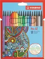 STABILO Fasermaler Pen 68, 18er Karton-Etui