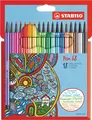 STABILO PEN 68 FASERMALER 18 STÜCK PACKUNG KARTONETUI FILZSTIFT