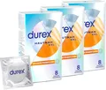 Durex Hautnah XXL Kondome ultra dünn maximales Gefühl große Passform 3 x 8 Stück