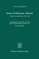 Staat, Großraum, Nomos | Buch | 9783428184712
