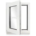 Kellerfenster Kunststoff weiß Dreh-Kipp 50x110 cm(BxH) DIN Links 3 -fach Glas
