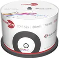 Primeon 2761107 CD-R 80 Rohling 700 MB 50 St. Spindel Vinyl, Bedruckbar