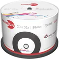 200 Primeon Rohlinge CD-R printable vinyl black dye 80Min 700MB 52x Spindel