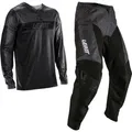 Leatt Moto Ride Kit 3.5 V26 Motocross Jersey und Hose Set, schwarz-grau, Größe XL für Männer