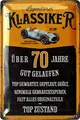 Blechschild Schild 70 Geburtstag, SCHILD 70 JAHRE KLASSIKER, Geschenke für de...