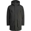 Jack & Jones 12280904_2161_L, Anorak, Uni, Erwachsener, Reißverschluss, Polyester, Schwarz - Schwarz - L