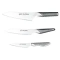 Global Knives 3-teiliges Messer-Set, 40-jähriges Jubiläum, limitierte Auflage, Küchenmesser, hochwertige japanische Edelstahlklingen
