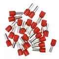 Aderendhülsen 10,00mm² Rot  isolierte Kabelhülsen  25 Stück Kabelendhülsen  E...