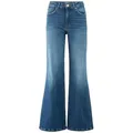 Hessnatur 5-Pocket-Jeans ALVA High Rise Wide Leg aus Bio-Denim (1-tlg) blau 31/32