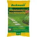 Beckmann Unkrautvernichter plus Rasendünger NPK 22+5+5 Rasen Langzeitdünger 10kg