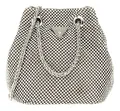 GUESS Zalina Mini Pouch Abendtasche Tasche Silver grau silberfarben Neu