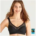 Swegmark of Sweden Bügelloser BH Net Cotton - 17160 aus ökologischer Baumwolle schwarz 85