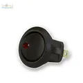 Wippschalter 1polig beleuchtet rot, 230V/6A, Wippenschalter, Schalter schaltend