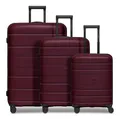 REDOLZ Essentials 11 Trolley Set 3-teilig Trolley Burgundy weinrot Neu