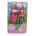 Mattel HRM09 Barbie und Stacie Schwestern Puppenset mit 2 Hunden und Zubehör