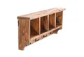 DESIGN DELIGHTS Wandgarderobe RUSTIKALE WANDGARDEROBE mit Fächern "VINTAGE 70", 70x27x11cm(BxHxT)