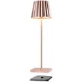 LED-Tischleuchte Troll 2.0 sompex rosegoldfarben rosa, Fuß 10x38 cm. Schirm 9xFuß 10 cm