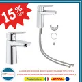 GROHE BauEdge Einhebel-Waschtischarmatur Chrom mit Rohren 23330000