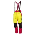 NEU! WORKY ® Forstschnittschutzhose Komfort, modern, rot/neongelb, gut sichtbar, Gr. 48 - 62 (50)