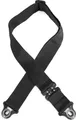 D'Addario Accessories Auto Lock Gitarrengurt - Gitarrengurt mit Verschluss - Locking Guitar Strap - Schwarz, Drehgelenk Polypro