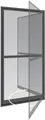 Windhager Insektenschutz-Tür Expert, Pendeltür mit Alurahmen, Fliegengitter für Balkon, Terrasse, (Packung, 1-St), Fliegengittertür 100 x 210 cm, erhältlich in anthrazit oder weiß
