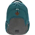 travelite Freizeitrucksack Rucksack mit Laptopfach Basic Melange Backpack 22L Petrol / Grey - Petrol