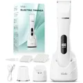 Intimrasierer für Frauen, Rasierer Damen Intimbereich Sanft, 2 in 1 Elektrischer Damenrasierer, Bikini Trimmer Wasserdicht für Körper Gesichtshaare, Damen Rasierer, Präzisions-Trimmer