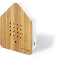 Zwitscherbox Holz Bambus/Weiß
