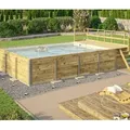Weka Gartenpool inkl. Sonnendeck - braun