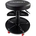 HASKYY Werkstatthocker Werkstattstuhl Werkstattsitz 360° 135kg 43-58cm