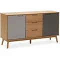 Sideboard, Wildeiche, Holz, Rechteckig, 140x76x40 cm, Wohnzimmer, Kommoden & Sideboards, Sideboards