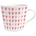 Grafik Werkstatt Tasse Kaffeetasse, mit Goldveredelung, Porzelantasse Herz, 420 ml, Porzellan, Goldveredelung