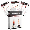 GORILLA SPORTS® Trainingskarten - Set, 49 Eigengewichtsübungen, Kompakt, Tragbar - Fitnesskarten, Fitness Zubehör, Functional Training, Ganzkörpertraining, Bodyweight Übungen