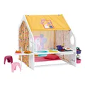 BABY born, Puppenhaus, Weekend Haus mit Licht - und Soundfunktion, öffenbare Seitenteile, Waschbecken, Grill und viel Zubehör, 832752, Zapf Creation