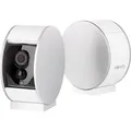 Somfy 2401507 Innenkamera (mit automatischer Blende, 130° Weitwinkel Blick, 8-fach Zoom, Nachtsichtfunktion, Lautsprecher und Mikrofon, Bewegungsmelder),Weiß
