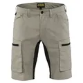 Stretch Service-Shorts "1449" - C50 - khaki/Schwarz