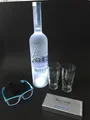 Belvedere Vodka Set 1,75l Flasche + 2 Gläser + Brille + Schwarzlicht Set 40%Vol.
