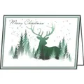 Weihnachtskarte A6 (A5) 220g/qm 25+25 Stück Christmas Forest