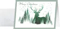 SIGEL DS063 Weihnachtskarten Set mit Umschlag | A6 | 25 Stück | "Christmas Forest" | ideal zum Bedrucken