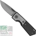 Taschenmesser Gentleman von BlackField carbon Zweihand 440 modern 5 cm Klinge