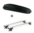 Dachbox JUEASY300L+Dachträger KING1 für für Mini Cooper 3Tür ab 14
