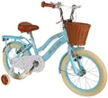 BERLIN BIKE Kinderfahrrad Harmony 16 Zoll für Jungen und Mädchen mit Stützräder, 1 Gang, 1 Gang, Spielerisch Balance und Motorik fördern